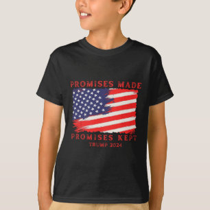 Camiseta Promessas Feitas Mantiveram Voto Trump 2024