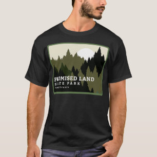 Camiseta Prometido Land State Park Pensilvânia Forest Sunri