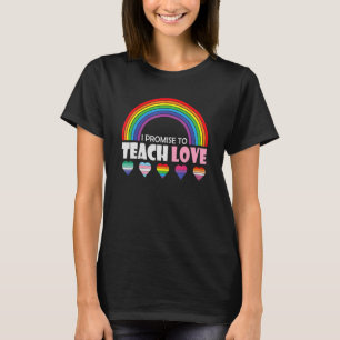 Camiseta Prometo Ensinar Ao Amor Diversidade Arco-Íris Igua