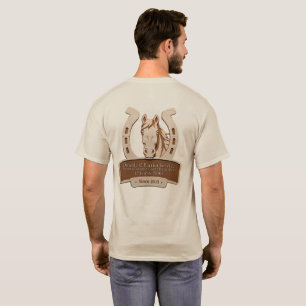 Camiseta Promo de Serviço de Ferrageamento de Cavalos Perso