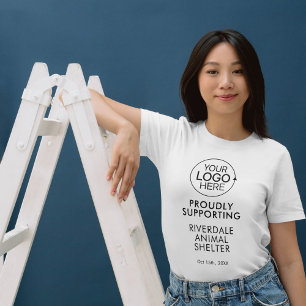 Camiseta Promocional Adicione seu logotipo Tipografia simpl