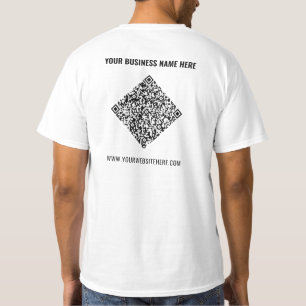 Camiseta Promocional com Código QR da Sua Empresa