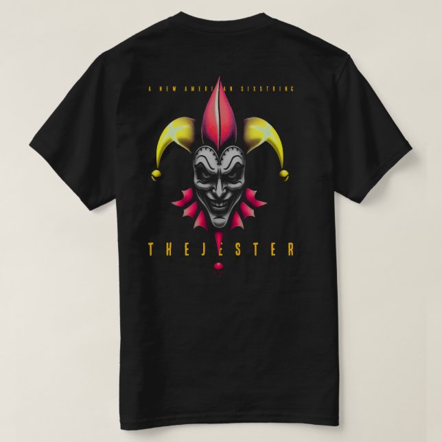 CAMISETA PROMOCIONAL DA GUITARRA THE JESTER (Verso do Design)