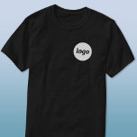 Camiseta Promocional de descanso simples para logotipos com<br><div class="desc">Camiseta comercial de promocional crest de logotipo simples. Substitua o logotipo pelo seu para personalizar. Vista-os você mesmo,  dê-os a seus funcionários e colegas de trabalho,  venda-os a clientes e clientes ou os entregue como material promocional para inspirar a lealdade do cliente.</div>