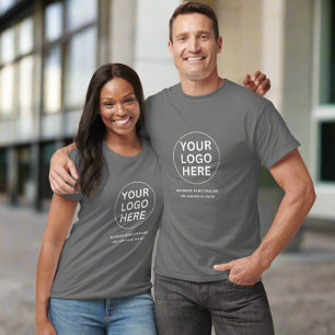 Camiseta Promocional Logotipo da Marca Tripulação da Empres
