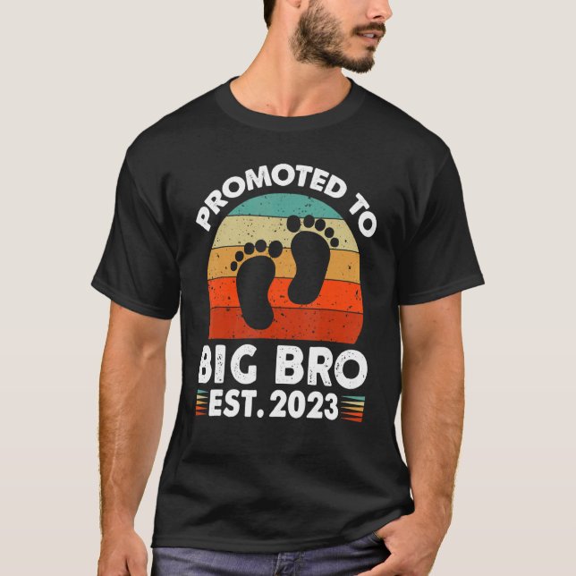 Camiseta Promoted To Big Bro  I'm Going To Be A Big Brother (Frente)