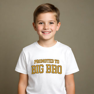 Camiseta Promoted to Big Bro Varsity Style