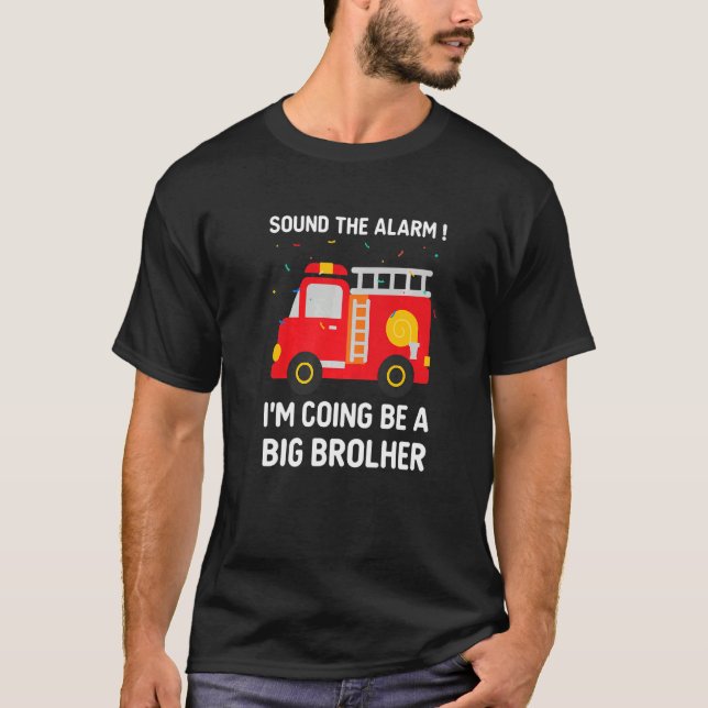 Camiseta Promoted To Big Brother 2023 Boys Sibling Outfits  (Frente)
