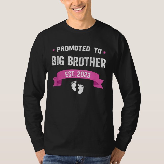 Camiseta Promoted To Big Brother 2023 To Be Pregnancy Annou (Frente)