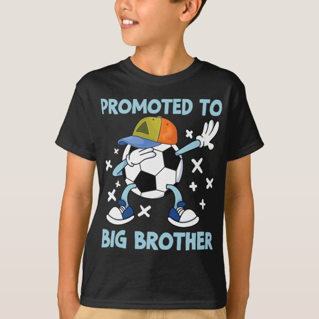 Camiseta Promoted To Big Brother Soccer Design  (Frente)
