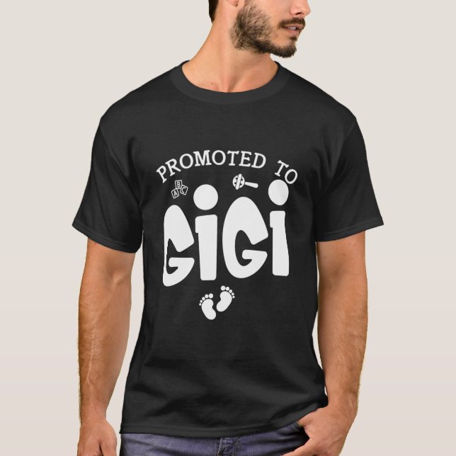 Camiseta Promoted To Gigi Pregnancy Announcet For Gigi (Frente)