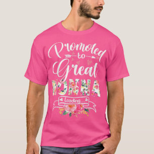 Camiseta Promoted to Great Nonna Est 2022 First Time Grandm