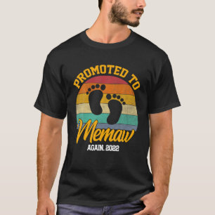 Camiseta Promoted To Memaw Vintage Mother's Day Funny