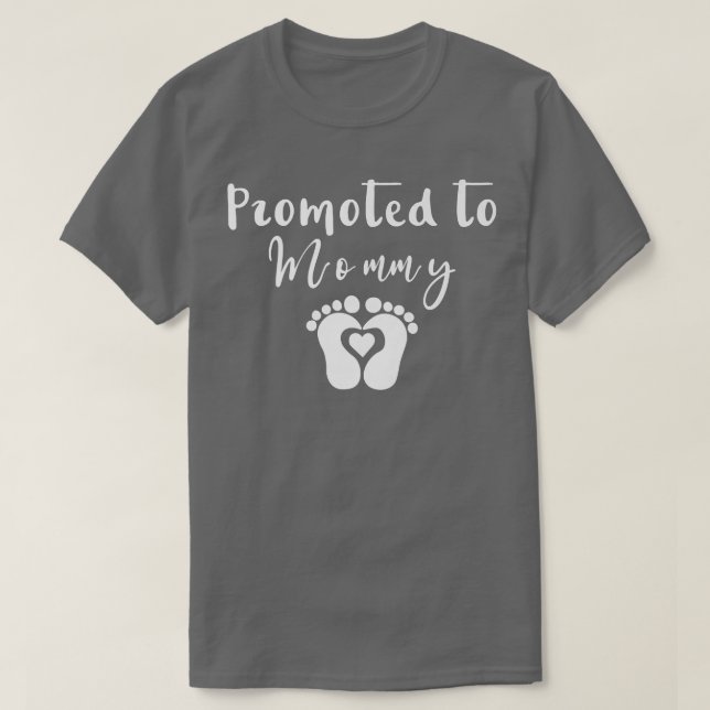Camiseta Promoted to mommy 2022 Pregnancy Announce  (Frente do Design)
