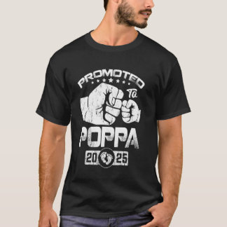 Camiseta Promoted To Poppa EST. 2025 Funny Soon To Be Poppa