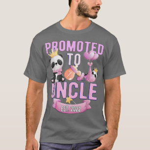 Camiseta Promoted To Uncle 2022 Baby Girl Gender Reveal