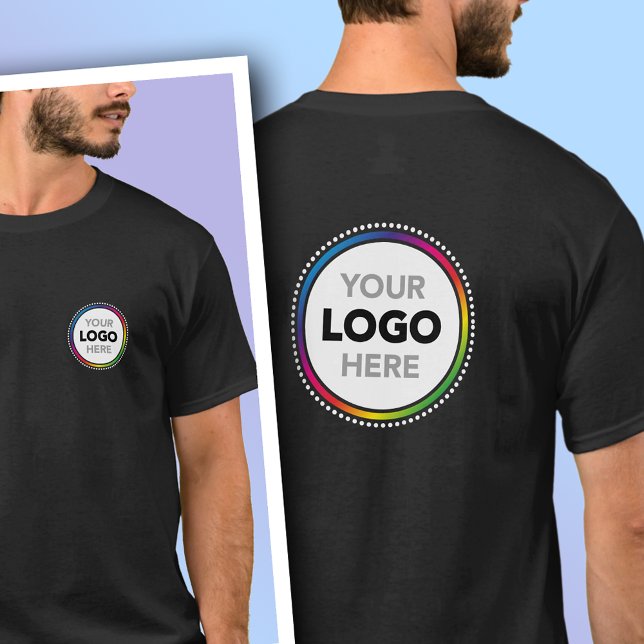 Camiseta Promotional T-Shirt with Front and Back Logo (Criador carregado)