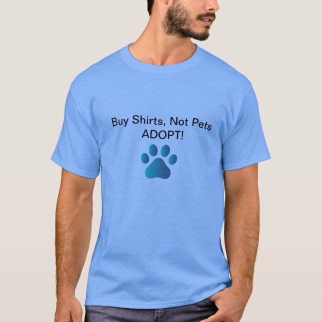 Camiseta Promova as adopções animais (Frente)