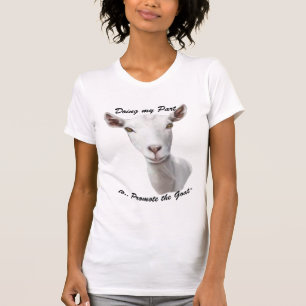 Camiseta Promover o Retrato Caprino - Saanen Goat
