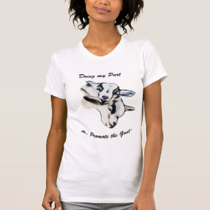 Camiseta Promover o Retrato dos Caprinos - Pigmeus Bebês
