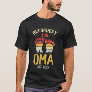 Camiseta Promovida a Avó EST. 2027 Promovida a Avó