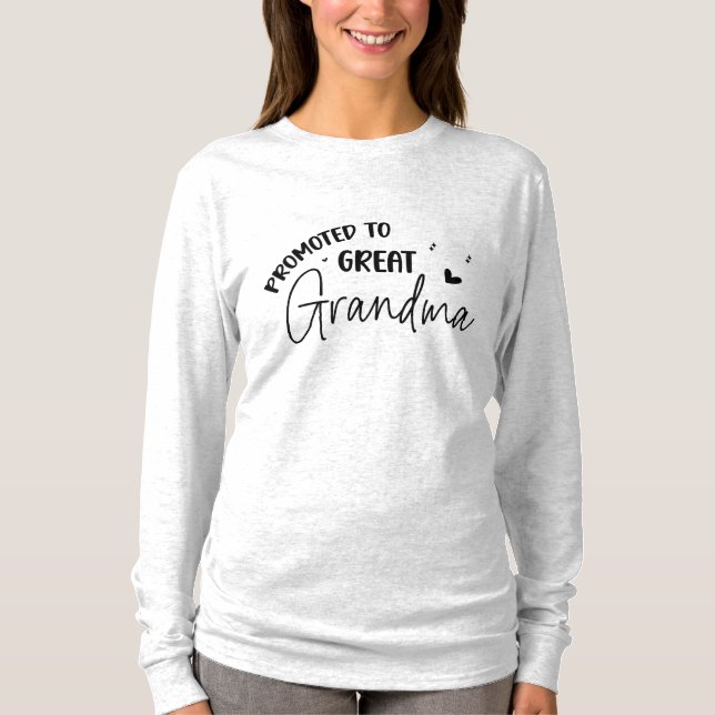 Camiseta Promovida a Bisavó (Frente)