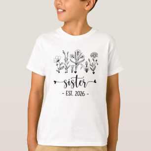 Camiseta Promovida a Irmã Est 2026 Anúncio de Gravidez