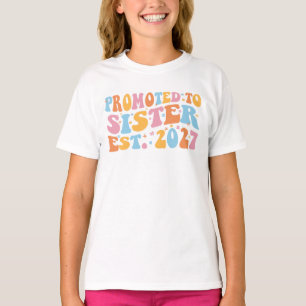 Camiseta Promovida a Irmã Est 2027 Irmã Mais Velha