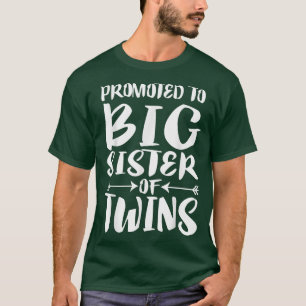 Camiseta Promovida a Irmã Mais Velha de Gêmeos