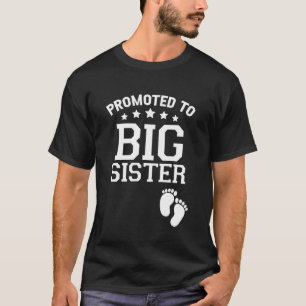 Camiseta Promovida a Irmã Mais Velha Revelação de Gênero Di