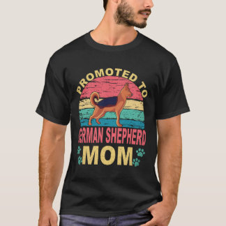 Camiseta Promovida a Mãe de Pastor Alemão Pastor Alemão