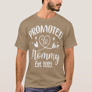 Camiseta Promovida À Mamãe 2022 Nova Mãe 2022 Para Mulheres