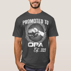 Camiseta Promovida à Opa Est 2023 Engraçada Gravidez Announ