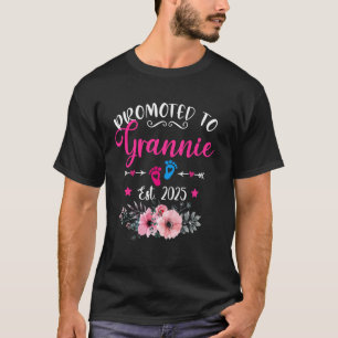 Camiseta Promovida a Vovó Est. 2025 Dia das Mães Floral Div