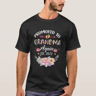Camiseta Promovida À Vovó Novamente 2022 Vovó Flor Anno