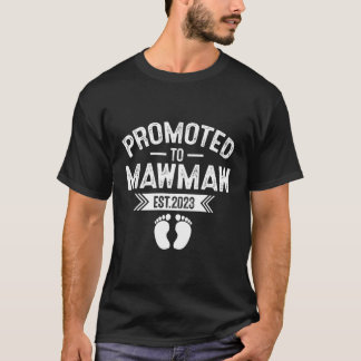 Camiseta Promovida Para Mawmaw Est 2023 Avó Mãe