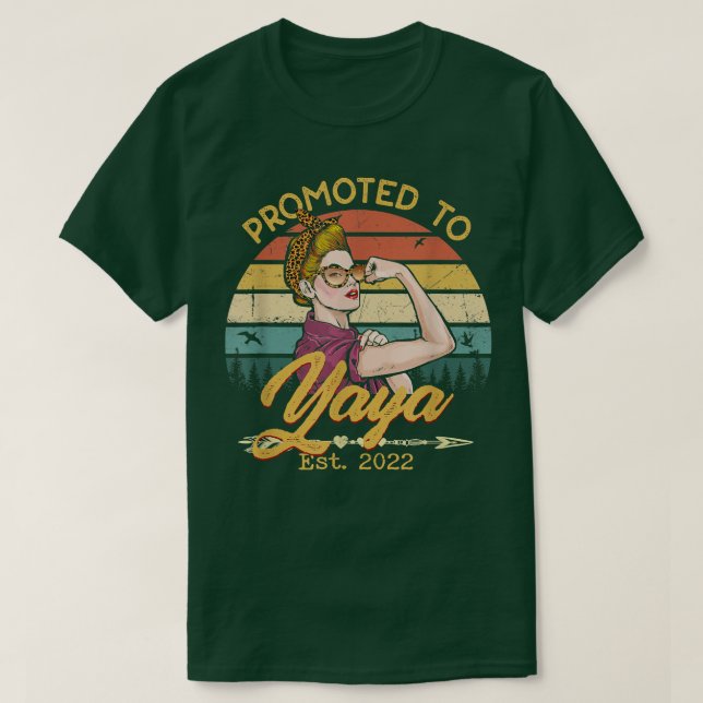 Camiseta Promovida pela primeira vez a Yaya no Leste de 202 (Frente do Design)