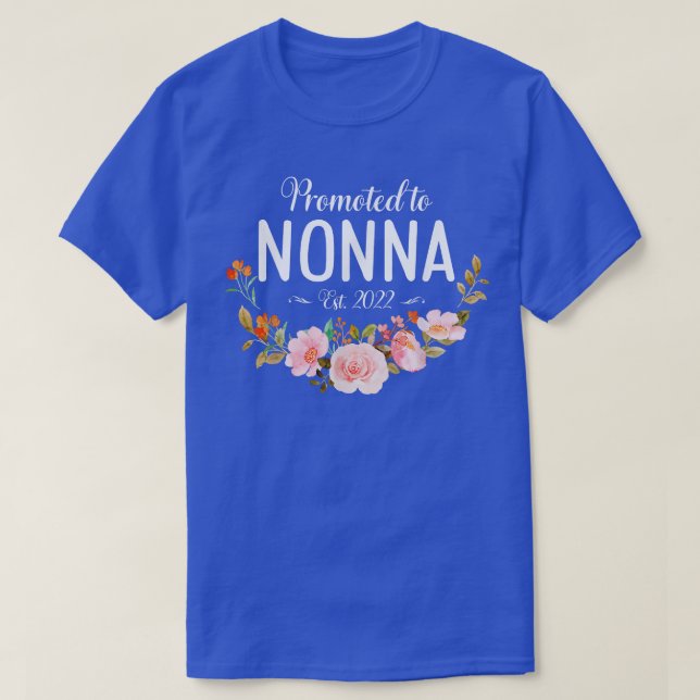 Camiseta Promovidas Para O Quinto Ano De 2022 Mulheres Flor (Frente do Design)