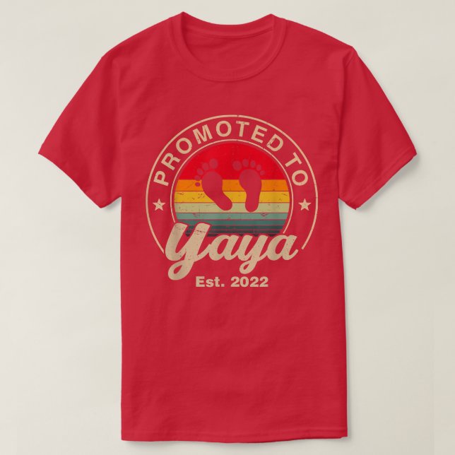 Camiseta Promovidas pela primeira vez a Yaya no leste de 20 (Frente do Design)