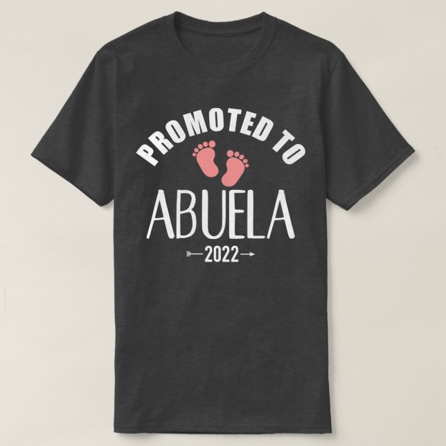 Camiseta Promovido a abuela 2022 (Frente do Design)
