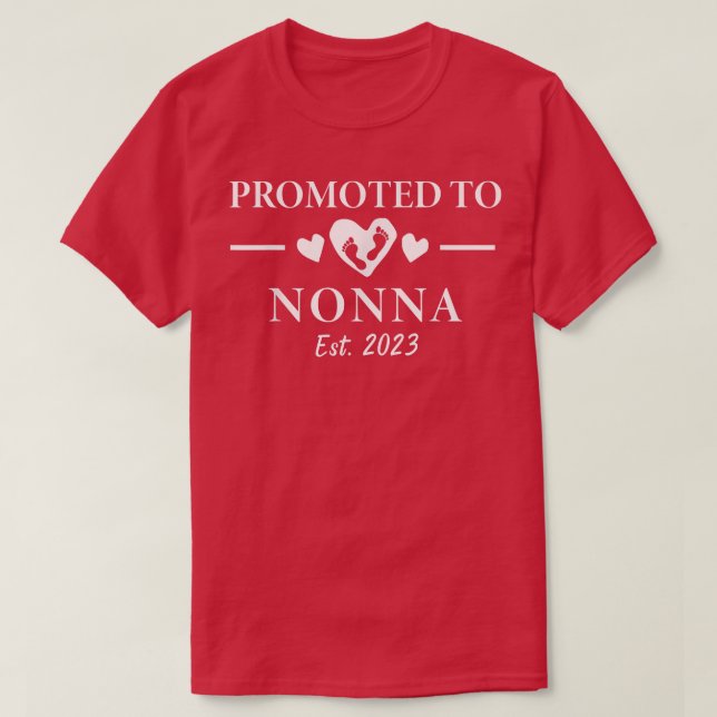 Camiseta Promovido A Anúncio De Gravidez Não Na De 2023 (Frente do Design)