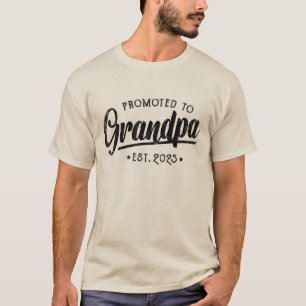 Camiseta Promovido a Avô Est 2025 Em Breve Avô