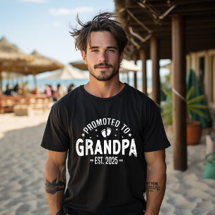 Camiseta Promovido a Avô Est 2025 Futuro Avô