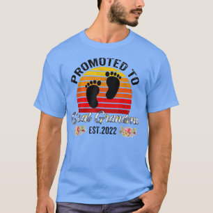 Camiseta Promovido à avó excelente 2022 vintage retro Mothe