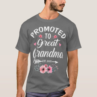 Camiseta Promovido À Avó Excelente No Est 2021