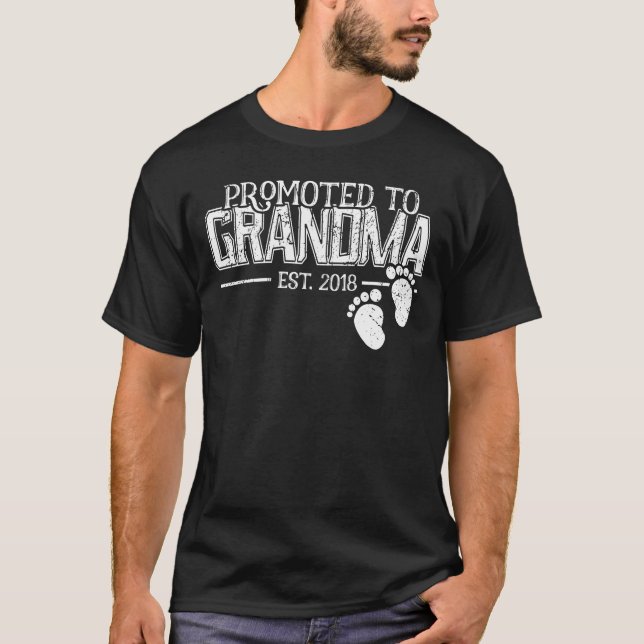 Camiseta Promovido à Avó Grávida Oferta de Anúncio (Frente)