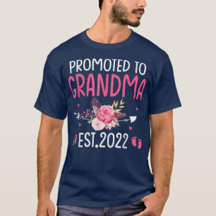 Camiseta Promovido À Avó No Est 2022 Anúncio De Gravidez