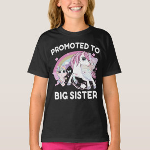 Camiseta Promovido à Big Sister Unicorn Engraçado