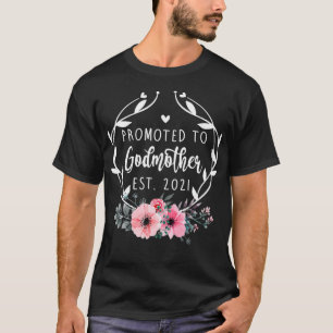 Camiseta Promovido A Dia de as mães De Madrinha Do Est 202