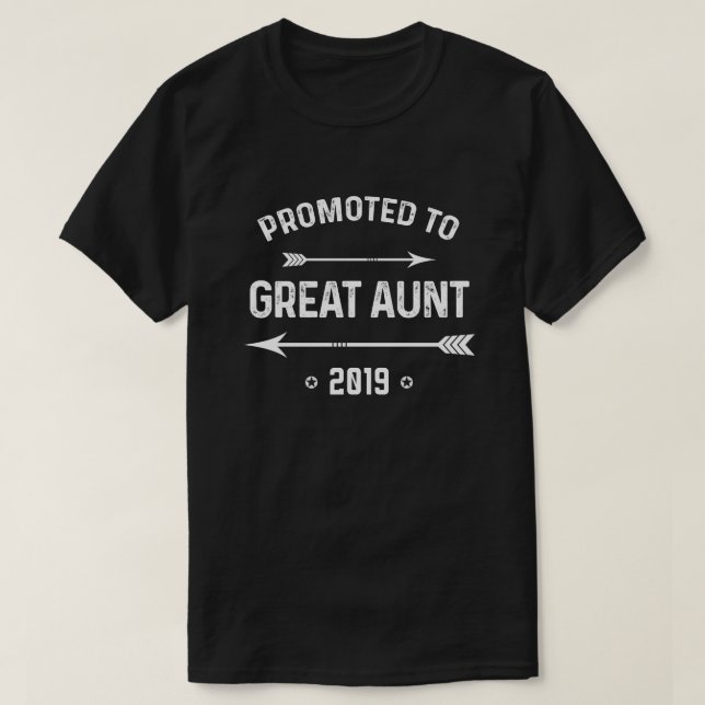 Camiseta Promovido à grande tia 2019 (Frente do Design)